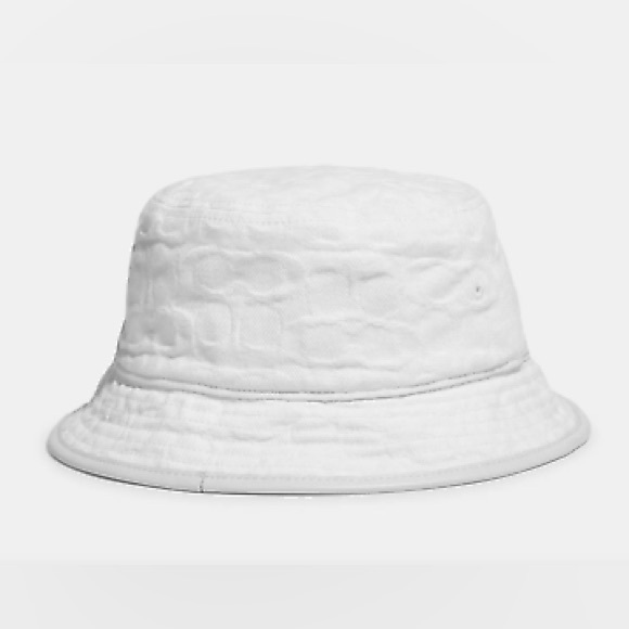Coach Accessories - Coach Signature Jacquard Denim Bucket Hat